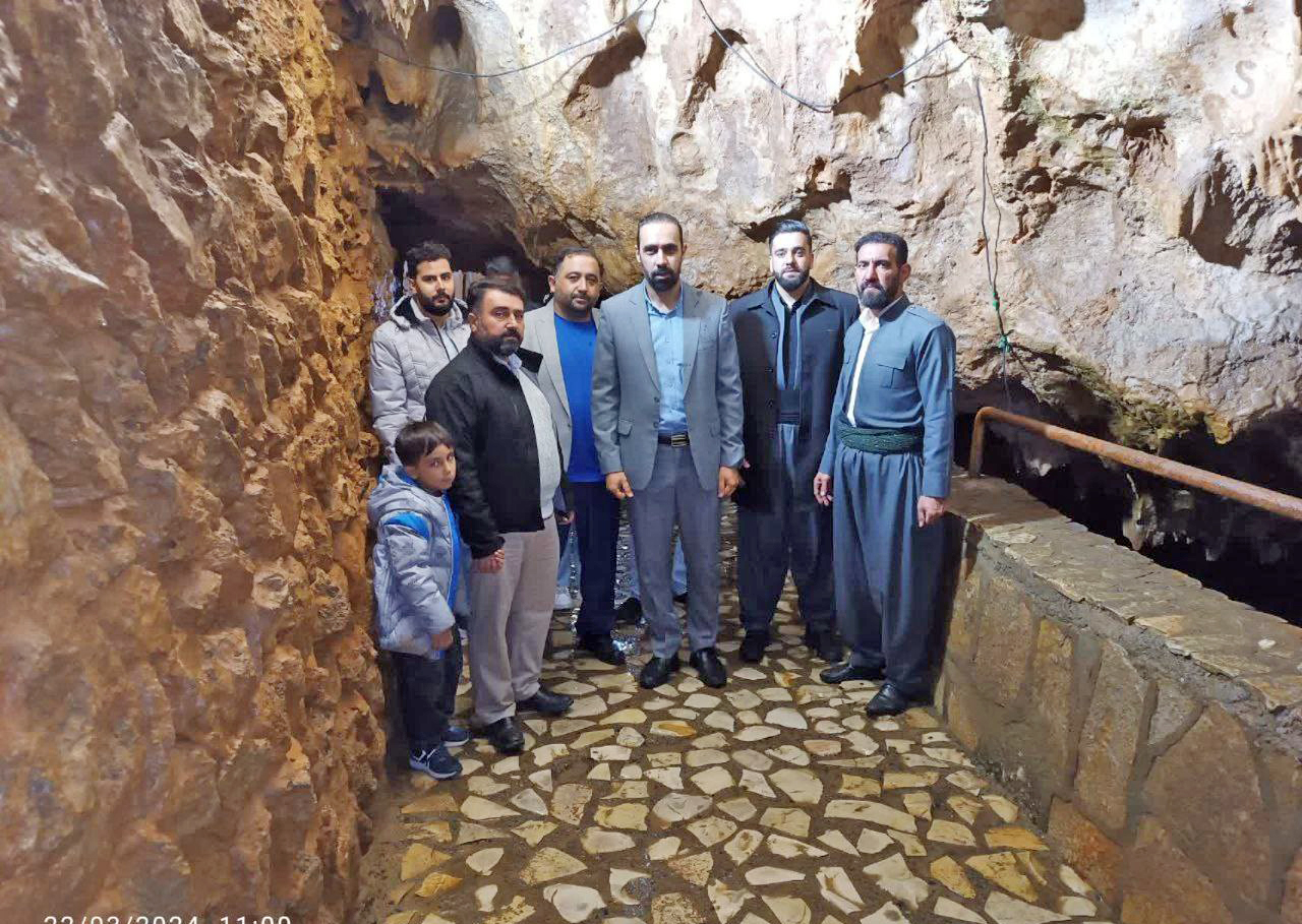 بازدید مدیرعامل شرکت توسعه گردشگری ایران‌ از مجموعه غار قوری‌قلعه